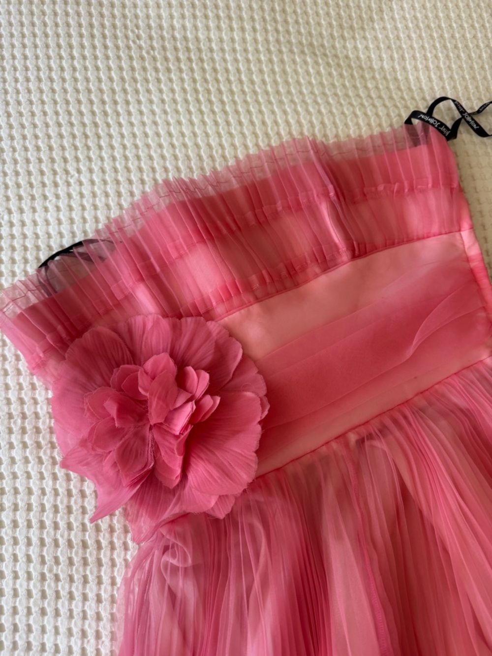 Betsey Johnson Pink Strapless Layered Tulle Dress